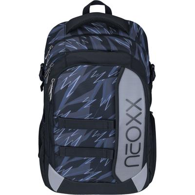 Schulrucksack NEOXX "Active Pro", Kinder, Gr. B/H/T: 31cm x 45,5cm x 24cm, schwarz (stormchaser), Polyester, Rucksäcke Schulrucksack