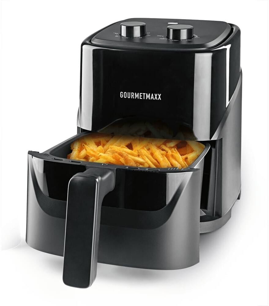 GOURMETMAXX Heissluftfritteuse "3,2 l", schwarz, Fritteusen, Heissluftfritteuse schwarz Einheitsgröße