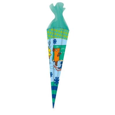 Schultüte 'Die Maus' 50 cm mit Tüll