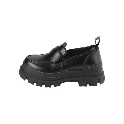 Trainingsschuh BUFFALO "Buffalo Damen Buffalo Aspha Loafer Shoe Flat", Damen, Gr. 37, schwarz, Polyurethan, unifarben, Schuhe