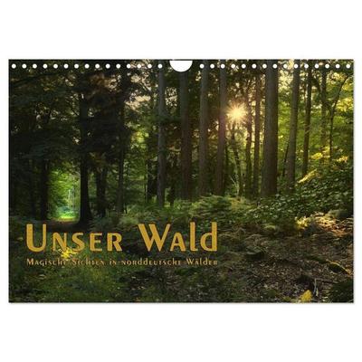 Unser Wald - Magische Sichten in norddeutsche Wälder / Geburtstagskalender (Wandkalender 2027 DIN A4 quer), CALVENDO Monatskalender