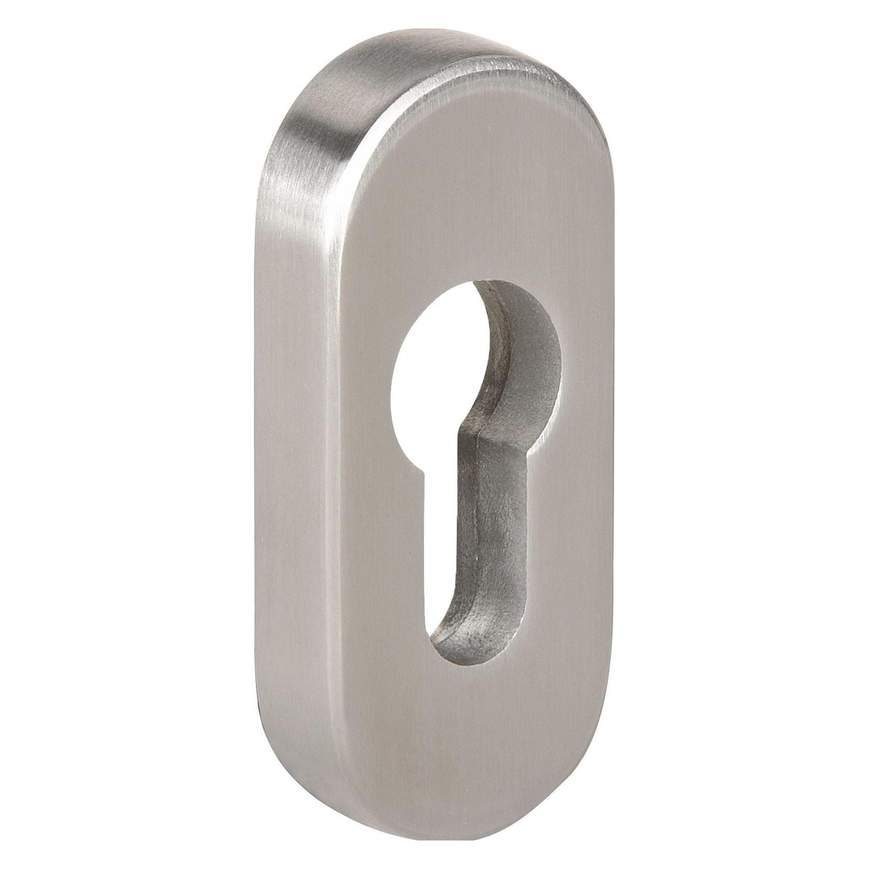 Tecwerk Ovalrosette NW-120/10-S Edelstahl 60 Schildstärke 15 mm PZ oval (2000300053)