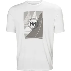 Helly Hansen, Herren, Funktionsshirt, Race Graphic T-Shirt (S), Weiss