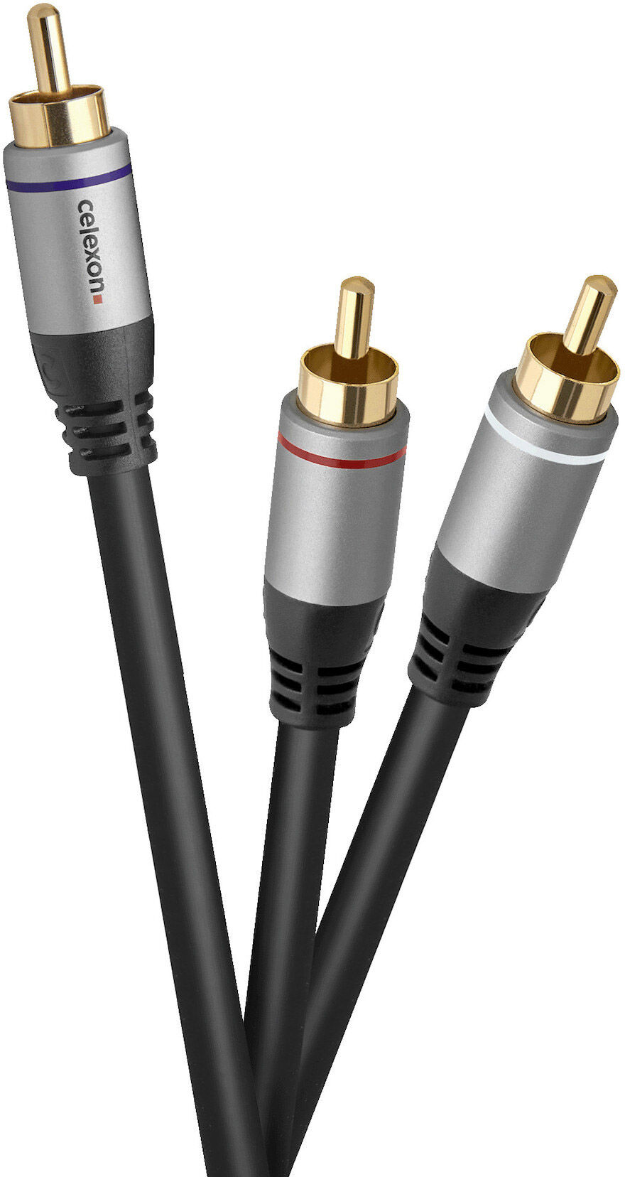 Celexon Cinch Auf 2x Cinch Audiokabel 3,0m - Professional Line