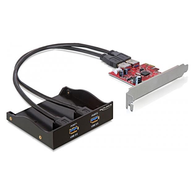 Delock USB 3.0 Front Panel, 2-Port, inkl. PCI Express Card (61775)