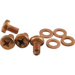 Hammond Electronics SCGM4 Ersatzschraube Kupfer Natur (L x B x H) 10 x 4 x 4 mm 2 St.
