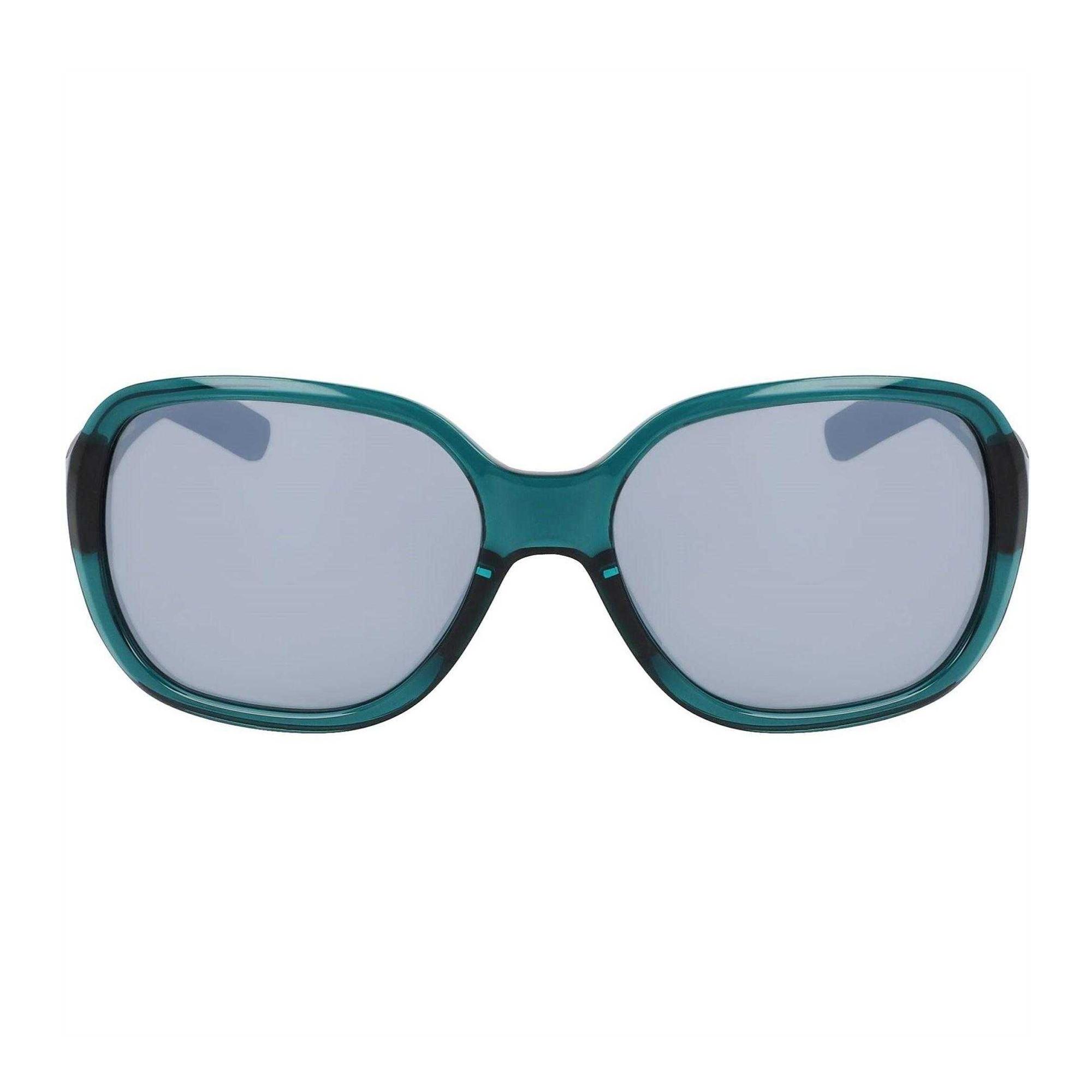 Nike - Quadratischer Rahmen-Sonnenbrille für Damen (Petrol/Silber)