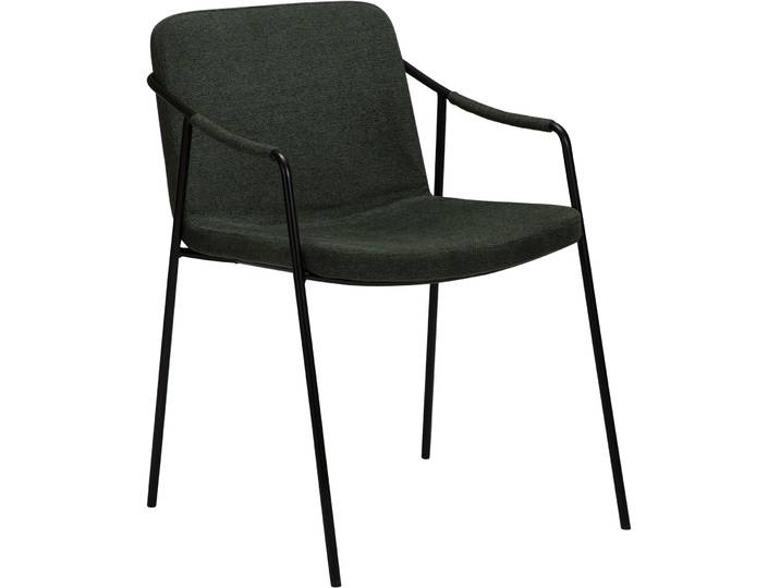 DAN-FORM Armlehnstuhl 2er-Set Boto grün/schwarz Stoff