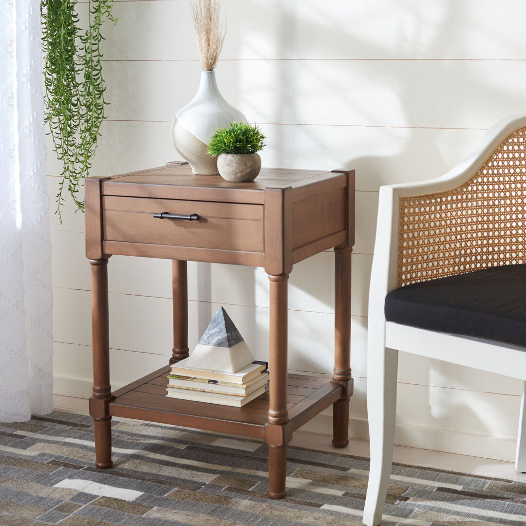 Safavieh Filbert End Table Brown 66.04cm H X 48.26cm W X 40.13cm D