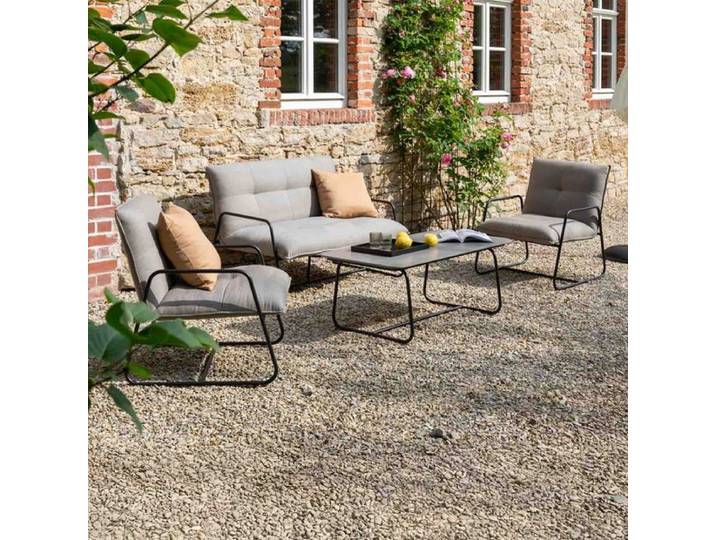 SCHÖNER WOHNEN-Kollektion Fontein Loungeset inkl. Loungetisch Aluminium/Sunbrella