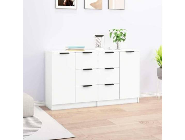 HEFZGDB Multifunktionale Sideboards als Konsolenschrank, Robuste Sideboards mit reichlich Stauraum, Pflegeleichte Kommoden mit Wandhalterung, aus Holzwerkstoff mit glatter Oberfläche, 2
