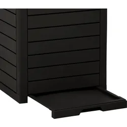 vidaXL Mülltonne, Abfalleimer, Schwarz