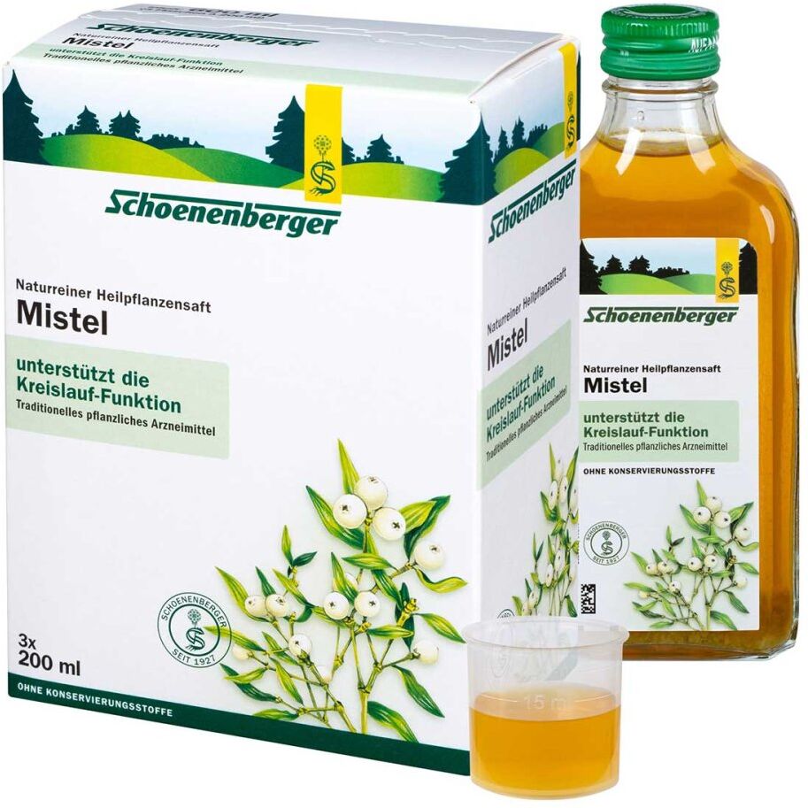 Schoenenberger Naturreiner Heilpflanzensaft Mistel 3X200ml