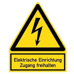 PROTEC Warnzeichen Elektr. Einrichtung PWZEE (200x244mm)