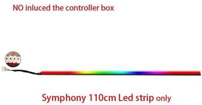 Inspired Finds 22 in 1 RGB Symphony Car Ambient Light Acrylic Interior LED Strip Kit symphony 43.31in