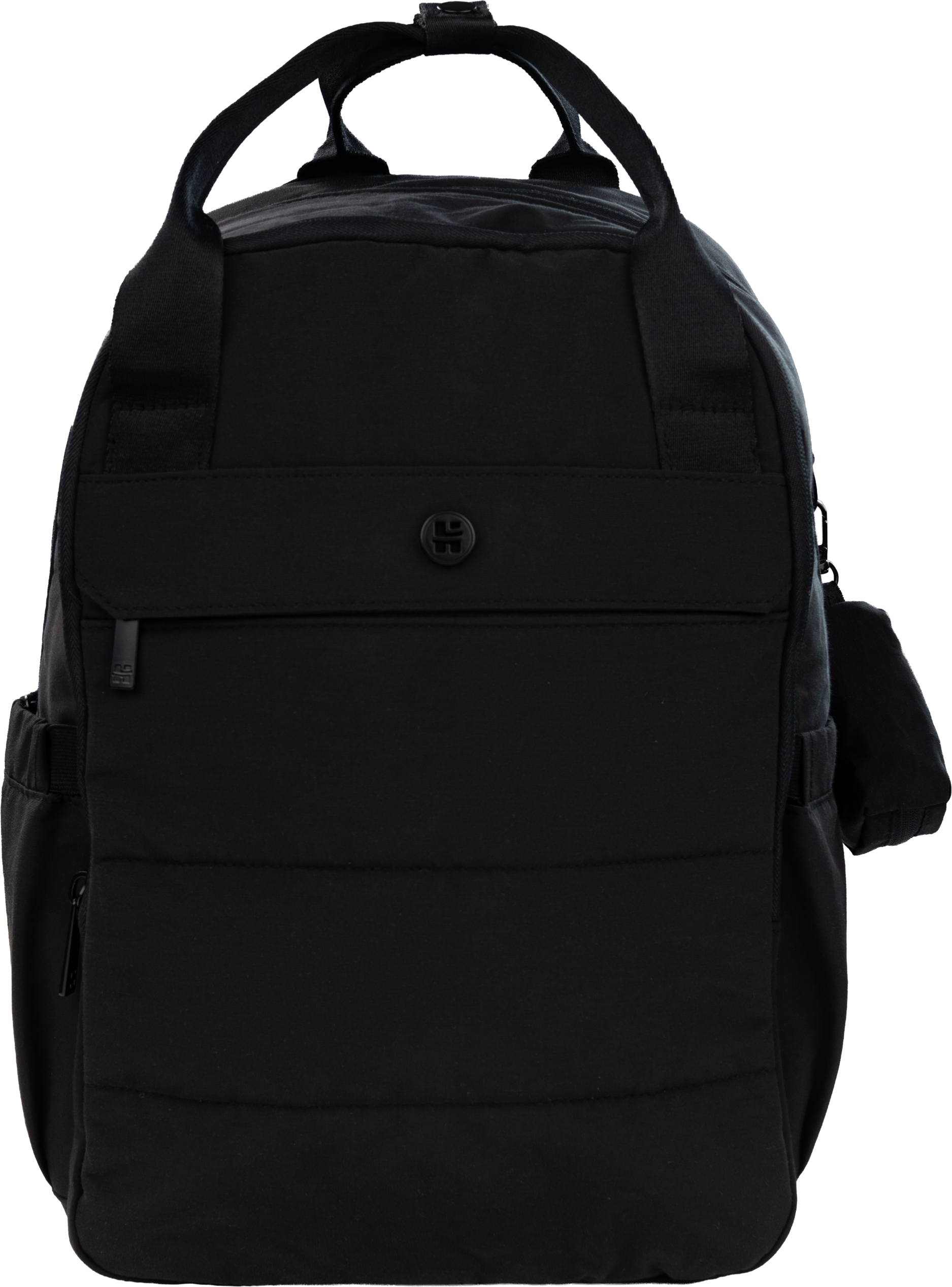 Aufbewahrungstasche HUGGIES BABYWEAR "BK-BACKPACK", schwarz, Web, Baumwollmischung, unifarben, Taschen Aufbewahrungstasche, mit Anhänge Tasche