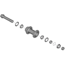 SHIMANO Hohlachse WH-RS710-F Komplettkit