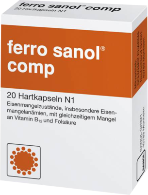 Teofarma s.r.l. FERRO SANOL comp. Hartkaps.m.msr.überz.Pellets 20 St 04869574