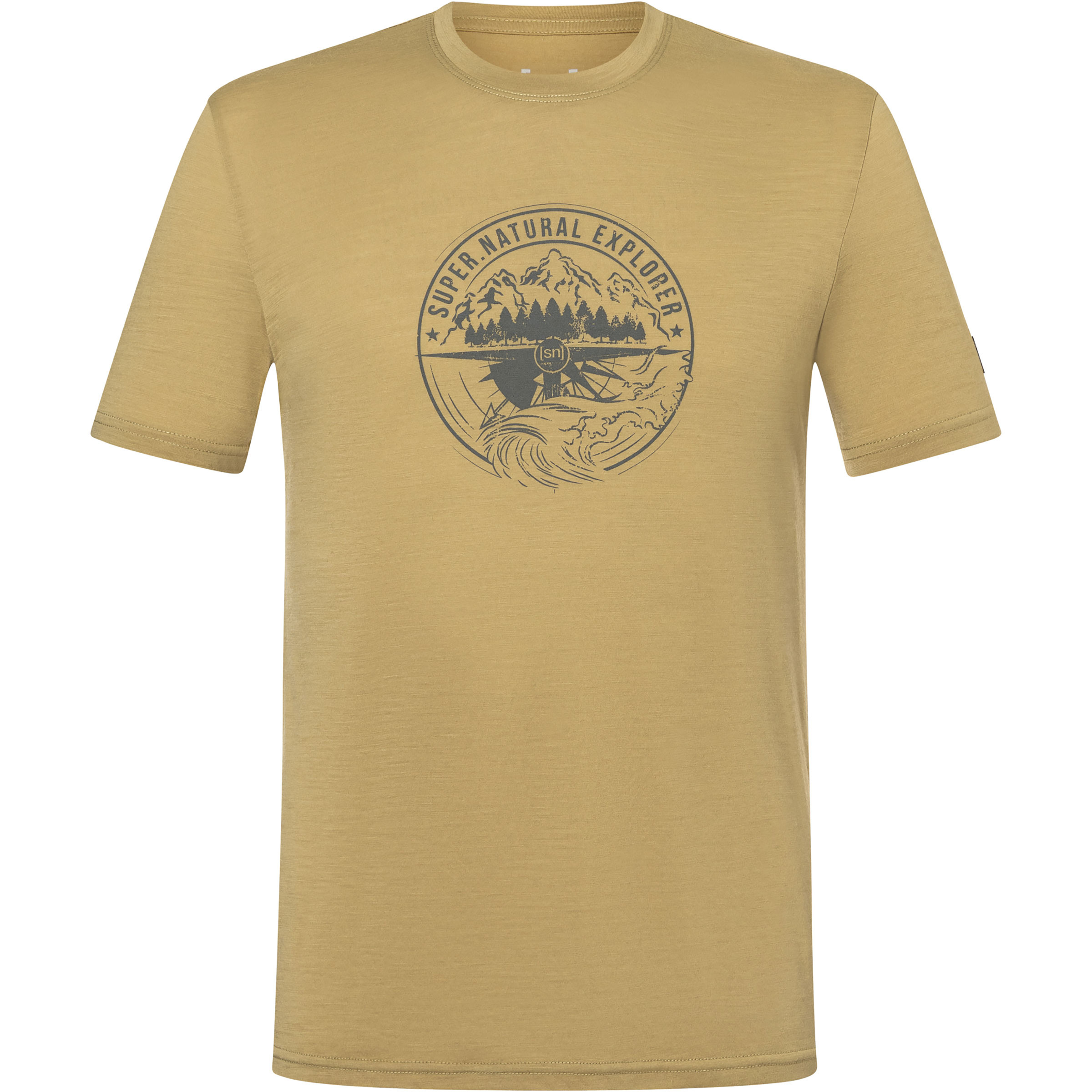 Super.Natural Exploring Herren T-Shirts beige Größe XL Lifestyle Hautfreundlich Merinowolle