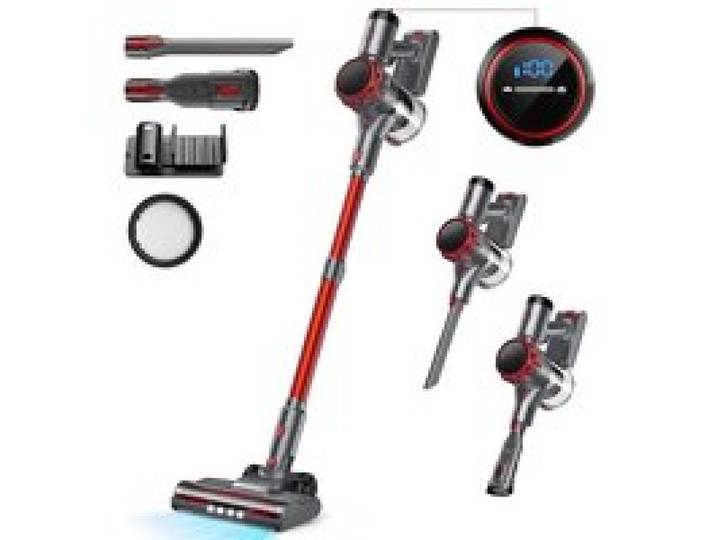 Aspirateur sans fil YisoraS3P-01 puissant aspirateur vertical de45kPa LED autonomie de55minutes aspirateur sans fil rechargeable