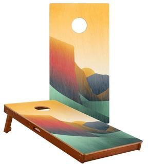 Skip's Garage Yosemite National Park Solid Mahogany All-Weather Cornhole Boards