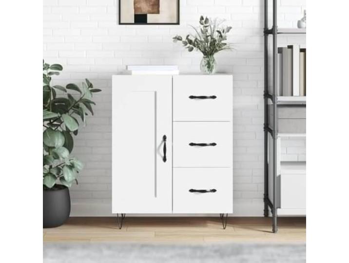 HEFZGDB Klassisches Sideboard für Wohnzimmer aus Holzwerkstoff mit glatter Oberfläche zur Aufbewahrung und Präsentation, Sideboard mit Wandhalterung gegen Umkippen