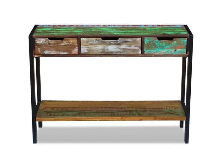Commode intérieur - Multicolore - Buffet Armoire base - 3 tiroirs - Bois de récupération massif LL177