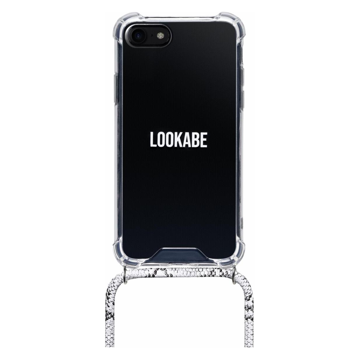 Lookabe Necklace Snake Edition iPhone X/Xs silver snake loo018 (Apple iPhone X, Apple iPhone XS) (loo018)
