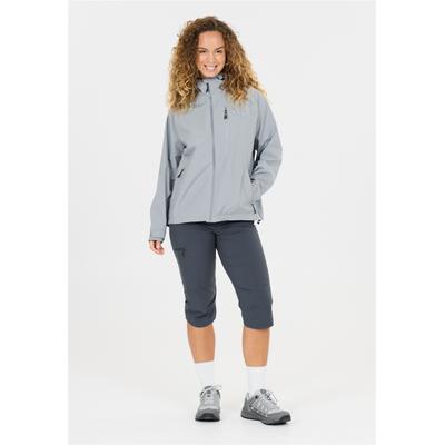 Outdoorjacke WHISTLER "Voyage", Damen, Gr. 48, grau, 100% Polyester, mehrfarbig, normal, hoch geschlossener Ausschnitt, Jacken Outdoorjacke, Getapte Nähte
