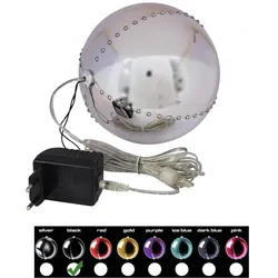 EUROPALMS LED Snowball 15cm, schwarz