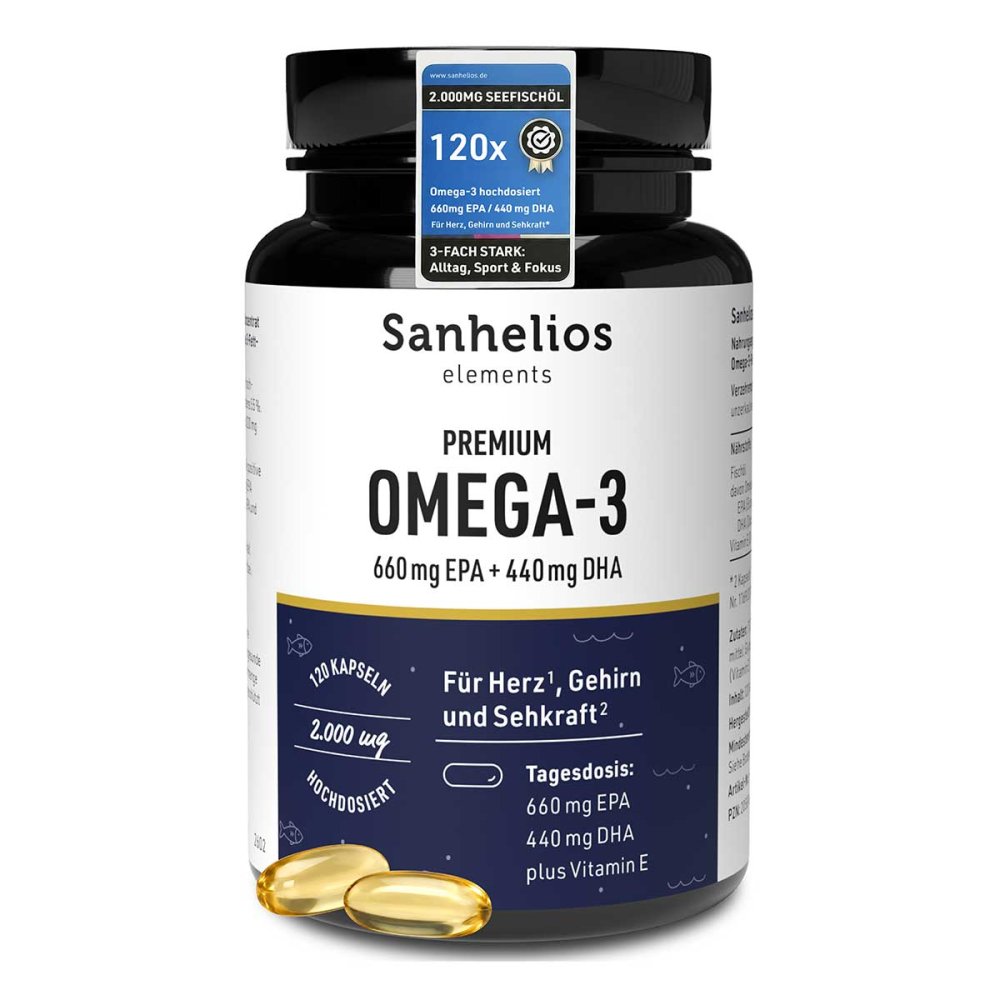 Hansa Naturheilmittel GmbH Sanhelios® Premium Omega-3 Kapseln 20587668