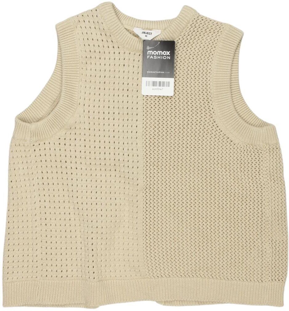 Object Damen Pullover, Beige, Gr. XS, Baumwolle - Second Hand