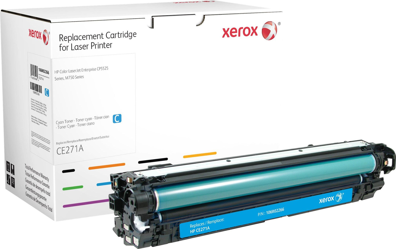 Xerox cyaan tonercartridge voor HP Colour LaserJet CP5225