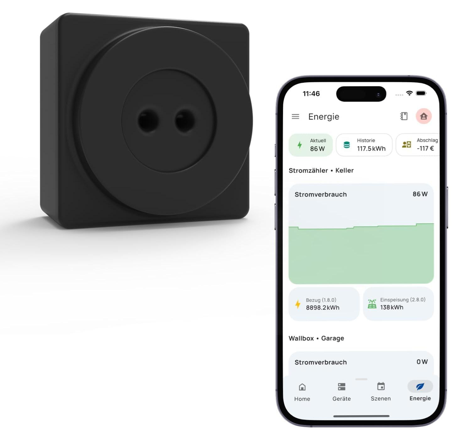 Selius EcoTracker IR leeskop smartmeter voor het uitlezen van elektriciteitsmeters inclusief app