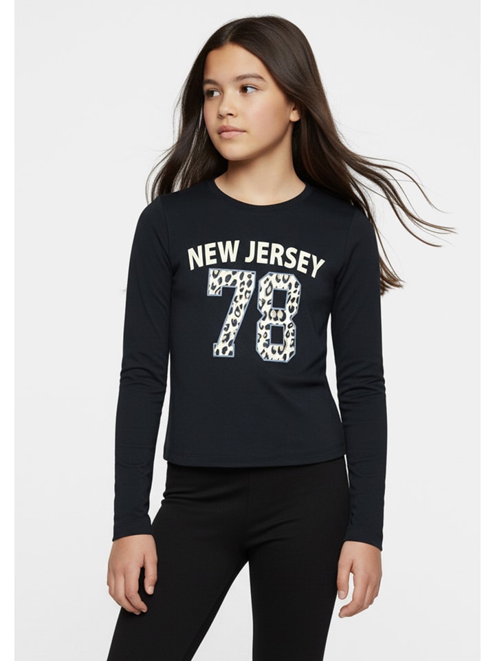 Blue Effect Longsleeve in Schwarz - 128