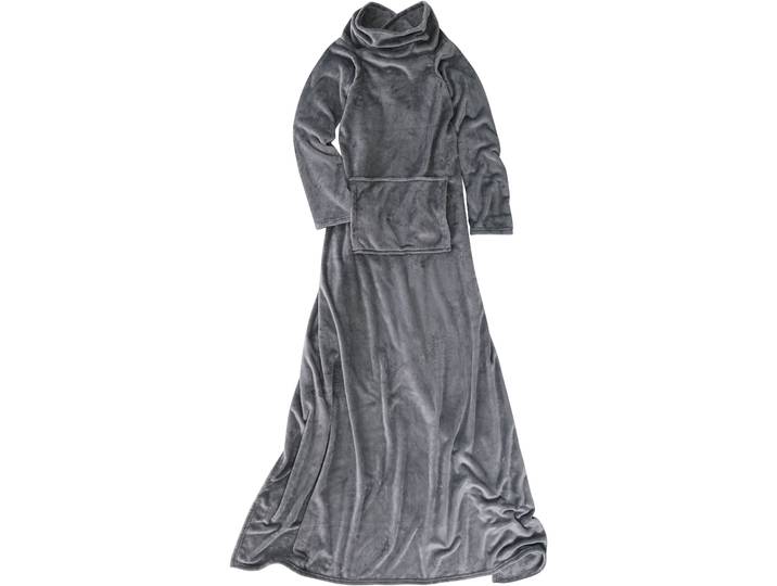 Wohndecke GOODPRODUCT Tianna Ärmeldecke , grau, B:150cm L:200cm, Obermaterial: 100% Polyester, Wohndecken, Wohndecke, Kuscheldecke mit Ärmeln und integrierter Tasche superweich, 150x200 cm