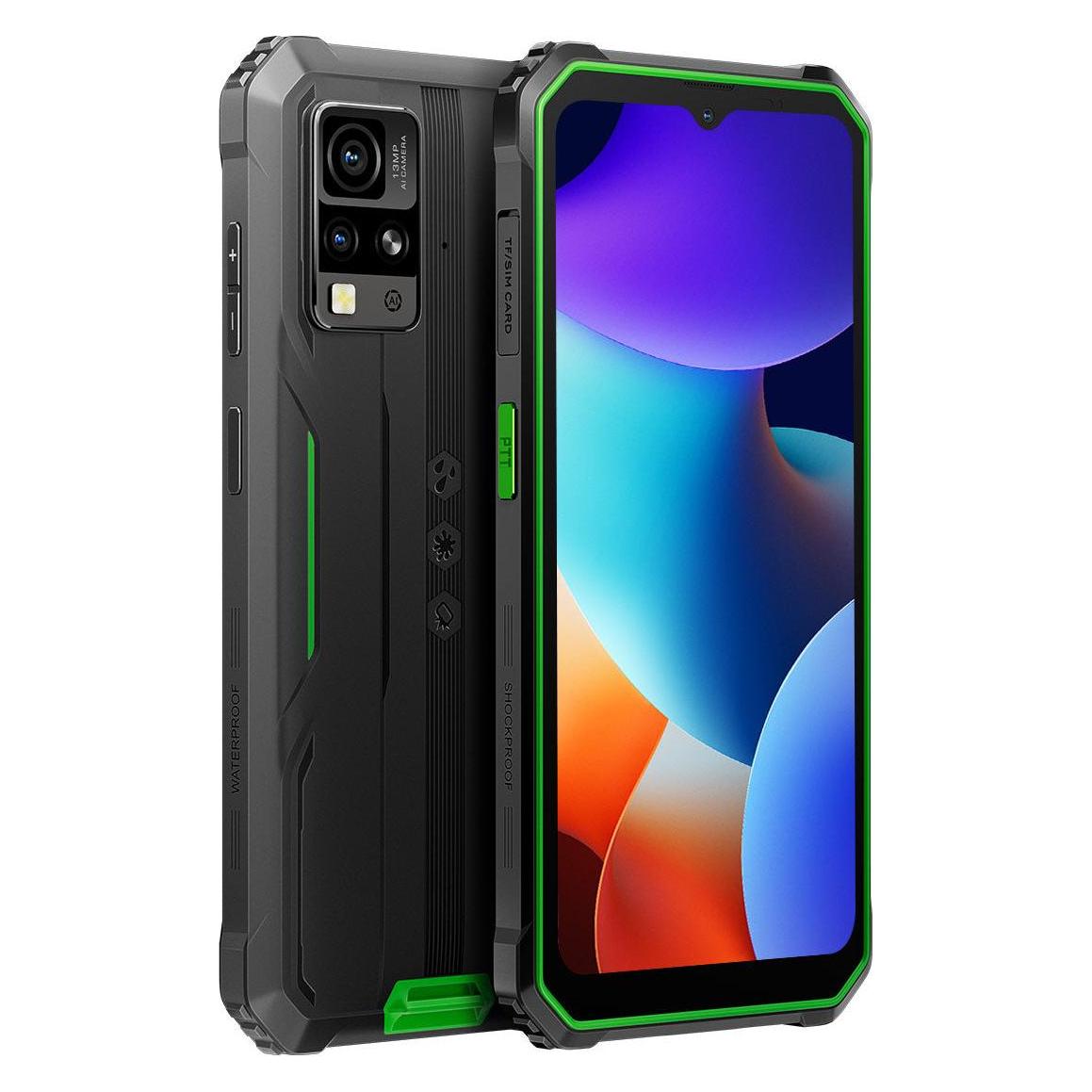 Blackview BV4800 Pro (Dual Sim - 6.56" - 128 GB, 4 GB RAM) Grün (128 GB, Schwarz, Grün, 6.56", Dual SIM, 4G) (BV4800 PRO GREEN)