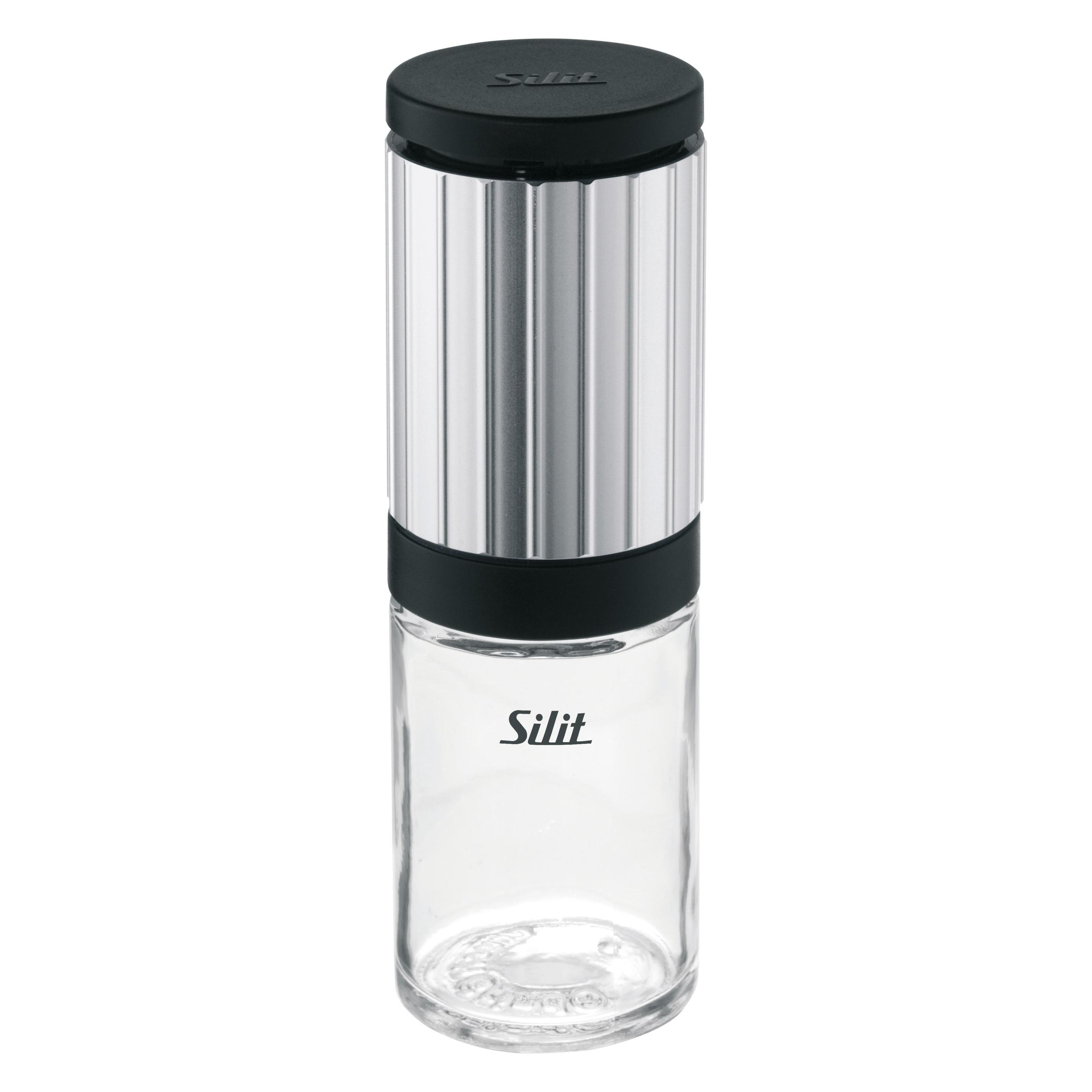 Silit Salzmühle Pfeffermühle 13,5cm Keramikmahlwerk Piccante Glasbehälter (Pfeffer, Salz) (2143237624)