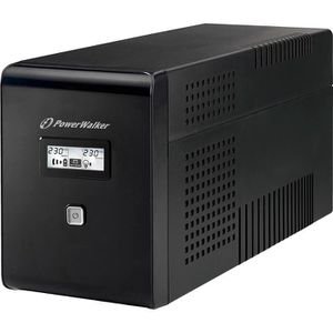 BlueWalker USV PowerWalker VI 1500 LCD, 4 Ausgänge, Line-Interactive, LCD-Display, USB, 1500 VA, Schuko / IEC C13