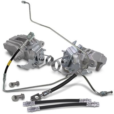 Bestprice 2x Bremssattel + Bremsschläuche Hinten [Hersteller-Nr. 42042969] für VW, Skoda