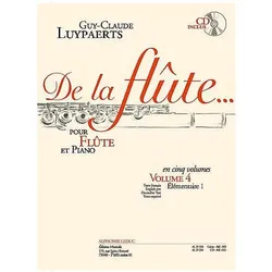 De la flute vol.4 (+CD) pour flute et piano (fr, en, dt, sp), Fachbücher von Guy-Claude Luypaerts