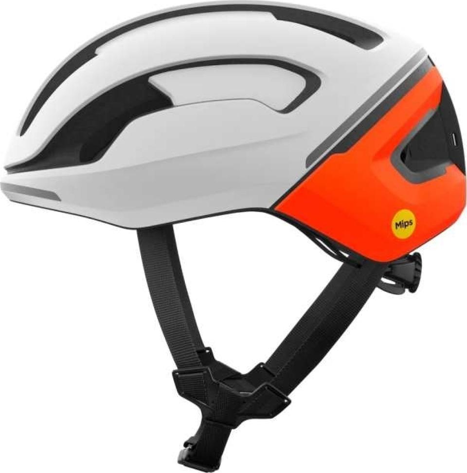 POC Fahrradhelm - OMNE BEACON MIPS - Weiß/Orange (54-59 cm)