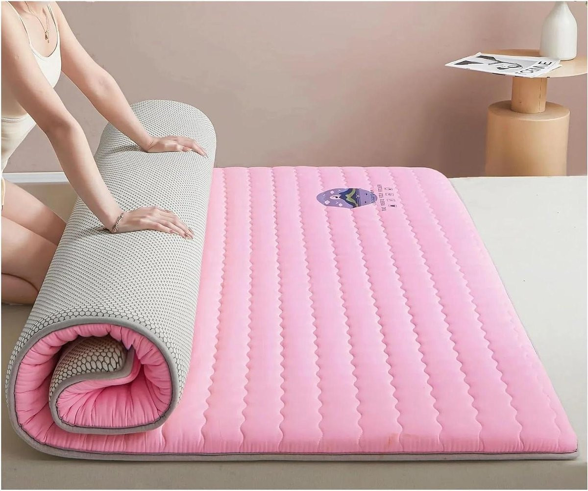 Medisch opblaasbaar bed voor volwassenen - Roze - B/D/H: 100 x 200 cm