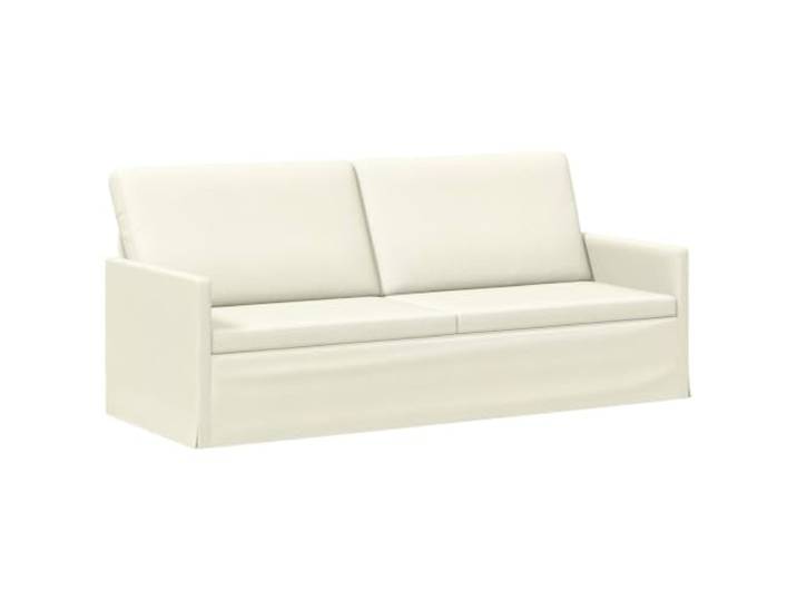vidaXL 3-Sitzer Sofa Creme 190 x 81 x 82 cm Cordstoff Bietet dauerhafte Unterstützung und Zuverlässigkeit. Schaumkissen sorgen für überlegenen Komfort