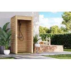 Karibu Outdoordusche Gartendusche naturbelassen - 28 mm