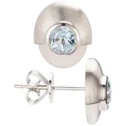 PLATINITY Ohrstecker 2 Aquamarine zus. ca. 0,70ct Platin 950