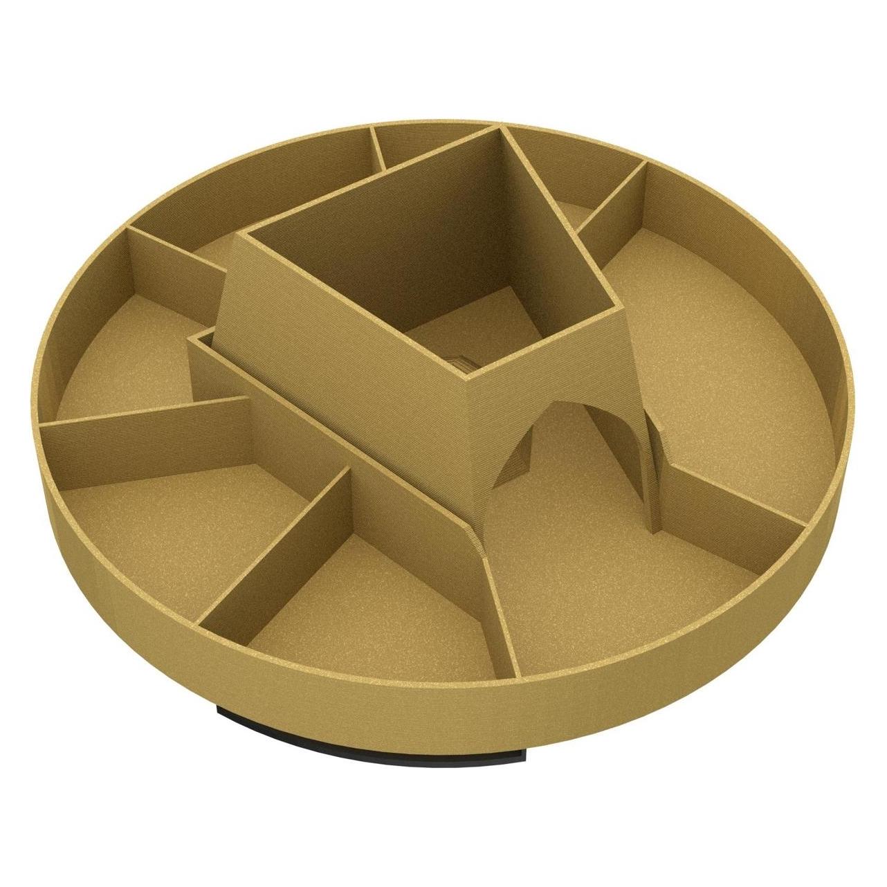 Feldherr Token-Tray CAROUSEL für Flügelschlag, drehbarer Markerhalter, gold (Kunststoff) (433296)