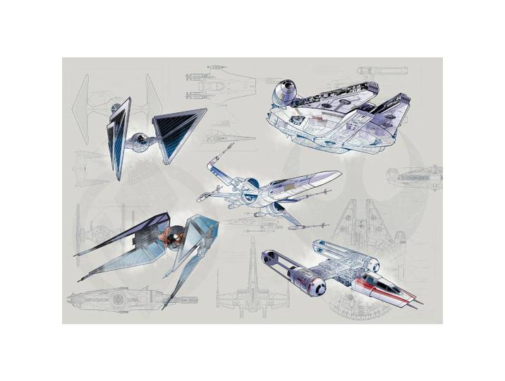 FOTOTAPETE STAR WARS BLUEPRINT LIGHT