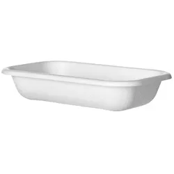 MONOUSO - Ökologische Verpackung Weiß 470ml 18,0x12,0x4,0cm (400 Stück)