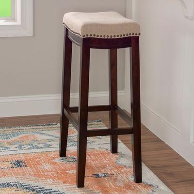 Linon Home Decor Products Miguel Bar Stool Beige Bar, Bar, Beige